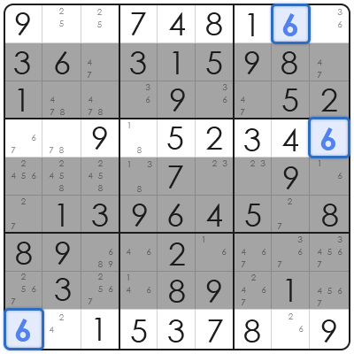 cross hatching in sudoku